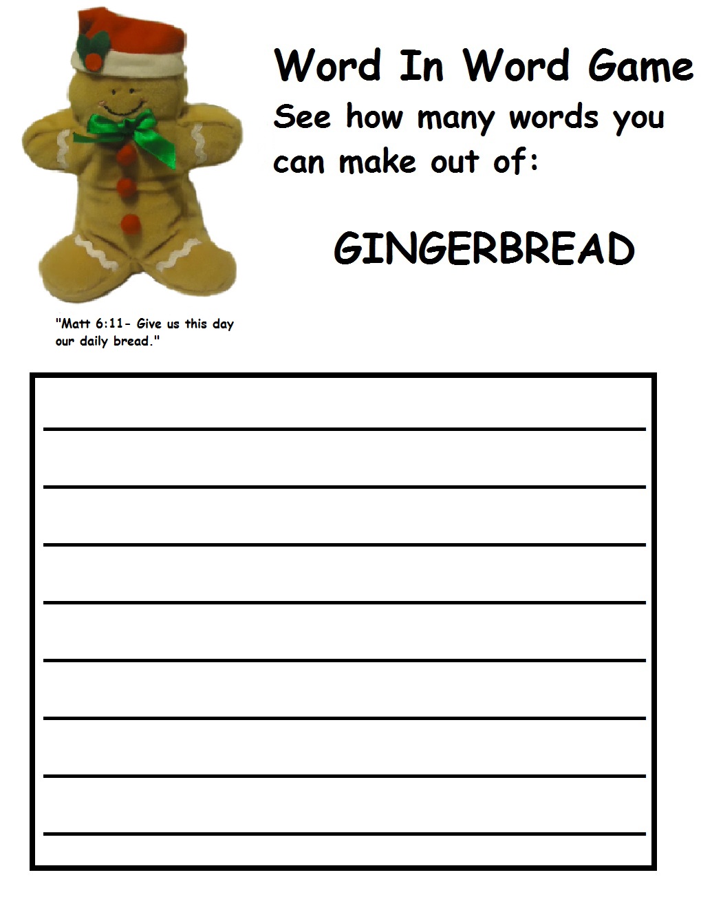 Gingerbread Stuff